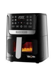 بلاك آند ديكر مقلاة هوائية رقمية AF4500-B5 كبيرة جدًا- أسود سعة 4.5 لتر