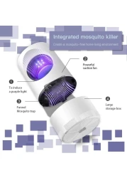 FITTO Non-Toxic Electronic Mosquito Killer Lamp – UV Light Fly Zapper with Powerful Cyclone, USB-Powered Insect Trap for Indoor and Outdoor Use, Safe for Bedrooms, Kitchens, Offices, and More