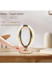 Fitto Touch Control Crystal Table Desk Lamp - Elegant LED Light with Adjustable Brightness, Dimmable Touch Sensor, Modern Decor for Office, Bedroom, Living Room, Nightstand, and Study