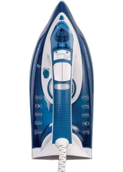 Kenwood Steam Iron 2600W With Ceramic Soleplate, Auto Shut-Off, Anti-Drip, Anti-Calc, Self Clean, Continuous Steam, Steam Burst, Spray Function Stp75.000Wb, White/Blue