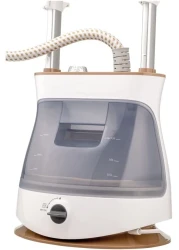 Black + Decker Upright Garment Steamer, 2400W, 1.5L, 35gm/Min Steam, Multiple Attachments, GST2400-B5 (Adjustable Double Poles Rotary Wheels, For Quick Wrinkle Free &amp; Santized Garment)