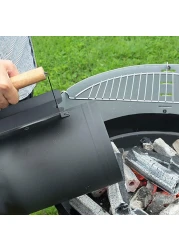Coal Burner and Charcoal Chimney Burner Starter for Bbq Barbeque - Steel Cooking Stove Fire Chimney Starter BBQ Tools