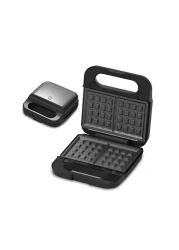 Sprintee 3 in 1 Sandwich Maker with Interchangeable Plates Waffle, Grill, and Sandwich Press 1200W Non Stick Coating, Easy to Clean