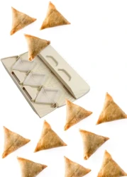 أداة صنع السمبوسة، 6 قوالب خبز السمبوسة لصنع السمبوسة بسرعة وسهولة، قالب زلابية غير لاصق لتحضير المعجنات والوجبات الخفيفة والمقبلات المثالية