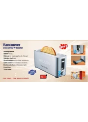 Palson Vancouver Inox 1050W 2 Slice Toaster