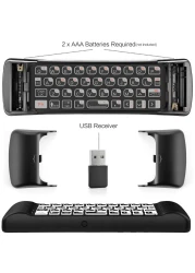 Minix A3 Backlit Remote For Android Tv Box, Pc Mini Qwerty Wireless Keyboard With Backlit Buttons &amp; Six-Axis Gyroscope Remote With Voice Input