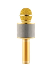 Generic Wireless Bluetooth Karaoke Microphone Gold