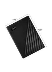 WD My Passport USB 3.2 Gen 1 External 5TB Hard Disk Drive Black