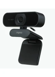 Rapoo C260 USB Full HD Webcam For PC/Laptop, 1080P - Plug And Play - Black
