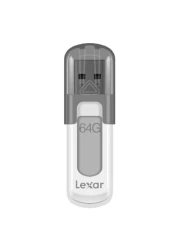 Lexar Jump Drive V100 64GB USB 3.0 Flash Drive Gray