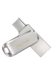 SanDisk Ultra Dual Drive Luxe USB Type-C Flash Drive 64GB Silver