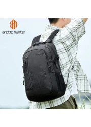 Arctic Hunter 26 L Laptop Backpack Water Resistant Anti-Theft Pocket with USB Port and Separate Laptop Compartment Premium Office Backpack B00387 Black