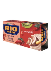 ريو ماري لحم تونة خفيف بزيت الزيتون مع الفلفل الحار 160 غرام