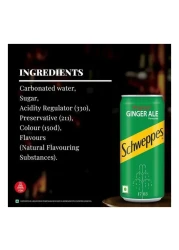 Schweppes Ginger Ale Soft Drink Can 150ml Pack of 10