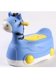Eazy Kids Horse Potty Car - Blue