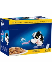 Purina Felix As Good As It Looks with Chicken in Jelly Kitten Wet Food, Upto 1 Year, 85g Pack of 12