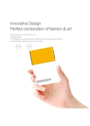 Generic-YG300 LED Projector 1080P Projection Machine with USB HD AV TF Card Slot Mini Pocket Remote Controller for Laptop PC EU Plug