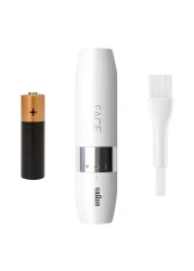 براون فيس ميني ماكينة إزالة شعر الوجه - أبيض FS1000