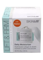 SKIN LAB BY BSL Lift and Firm DAILY MOISTURIZER - 2 Pack Hydrolyzed Collagen Elastin, Vitamin C E to moisturize, soften soothe fine lines wrinkles 2.25 Oz. 63 g