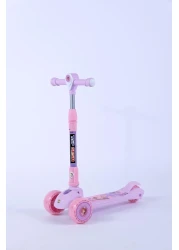 Top Gear Rideon Kids Scooter TG 690, 3 Wheel Kids Scooter Smart Kick Scooter with Height Adjustable Handle, LED PU Wheels &amp; Rear Brake, Skate Scooter for Kids - Purple