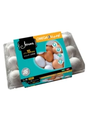 Jenan Omega 3 Large White Eggs 15 PCS