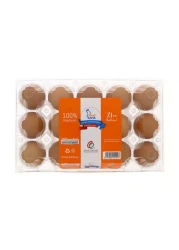 Saha Medium White/Brown Eggs 15 PCS