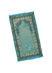 سجادة صلاة مومري فوم طبيبة وسميكة مريحة للركوع والسجود لون ازرق سماوي