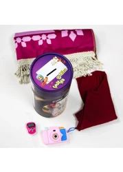 My Life Prayer Rug for Little Girls Includes Prayer Rug, Hijab and Tasbih Ring in Beautiful Gift Box for Girls