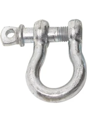 Smittybilt 13046 DRing Shackle 12 Threaded Pin 20 Ton Rating Zinc