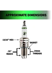 E3 Spark Plugs E334 Powersports Spark Plug Pack of 1