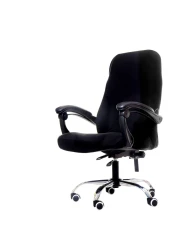 Deisy Dee Computer Office Chair Covers for Stretch Rotating Mid Back Chair Slipcovers Cover ONLY Chair Covers C162 Black