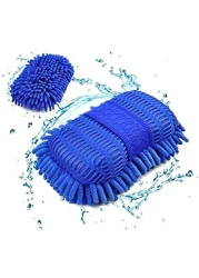 Generic Car Washing Gloves Microfiber Soft Cleaning Towel Automative Chenille Sponge