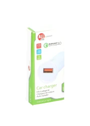 All Ride Connect Qualcomm 3.0 Quick Charge Car Charger 3.1A 18W 12-24V White