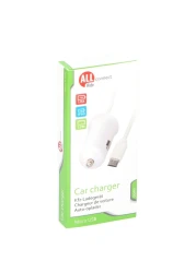All Ride Connect Car Charger 1.0A 12-24V 1.2m White