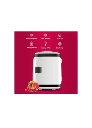 Portable Mini Car Fridge Cooler and Warmer Quiet Compact Personal Fridge for Cosmetics Milk Fruit Food for Car Home Office