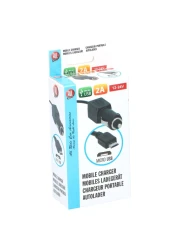 أول رايد شاحن هاتف بمنفذ Micro USB ـ 2 أمبير ، 12-24 فولت - أسود