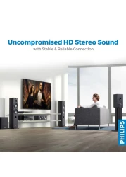 Philips SWA2521W/10 Stereo Audio Cable 1.5m Male Black