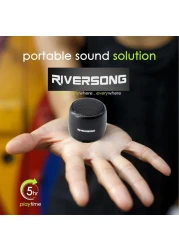 Mini Bluetooth Speaker with 5Hrs Playing time, Riversong JAZZ L5 (SP25) Portable