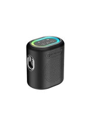 سماعة بورتابل TWS من باوولوچي، بطارية 4000 مللي أمبير، 8 ساعات تشغيل، سائق قوي 25 واط 66 مم، أضواء RGB الأنيقة، بلوتوث V5.0، تصميم مدمج وقابل للحمل، شحن خلال 4 ساعات، أطلق الصوت - أسود
