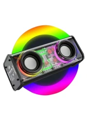 V8 Bluetooth Speaker, Dual Speakers, High Power Subwoofer, Black