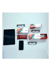 TOM OLIVER Blue Light Blocking Lightweight Computer Screen Glasses, Computer Reading/Gaming/TV/Phone for Women Men Teens Anti Eyestrain &amp; UV Glare (Round,Brown DA)