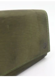 Gai Mattiolo Stylish Leather Wallet for Men - Green, Size 17.5 x 9.5 x 3