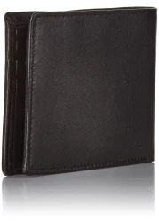 Perry Ellis Mens Gramercy Passcase Wallet Black One Size