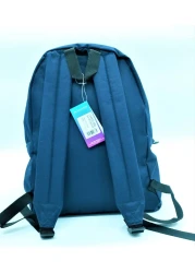 LOTTO BLUE UNISEX PRINTED BACKPACK WITH ZIP CLOSURE - MADE IN ITALY