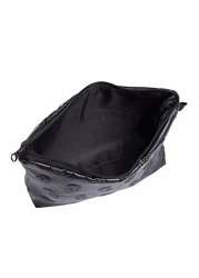 WarmtreeFashion Black Skull Cosmetic Bag Makeup Storage Bag Toiletry Organizer Pencil Case Handbag