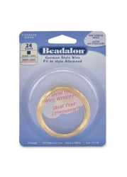 Beadalon German Style Wire Square Gold 24 Gauge51 mm4 m131 ft