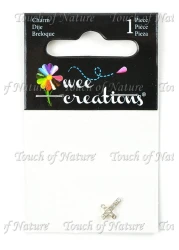 Wee Creations 1Piece Cross Charm Silver