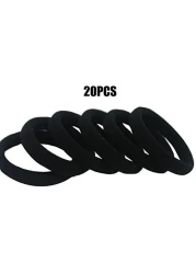 Generic - 20 Pcs Girl Elastic Hair Ties Band Rope Ponytail Bracelet Rubber String