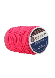 Mandala Crafts 2mm Elastic Cord for Bracelets Necklaces 76 Yds Hot Pink Elastic String Stretchy Cord for Jewelry Making Beading Round Stretch String for Sewing Crafting