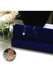 Aiwanto Necklace With Simple Heart Pendant Gold Neck Chain Necklace Best Gift Womens Girls Necklace